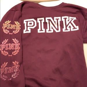 PINK maroon sweatshirt